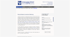 Desktop Screenshot of columbiawestcap.com